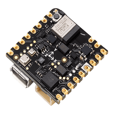 Placa de Desarrollo IoT / Arduino Nicla Sense ME / 4 Sensores Bosch Industrial / Bluetooth 5.0 / nRF52832 Cortex-M4F 64MHz / 512KB Flash + 2MB Externa / BHI260AP IMU 6 Ejes / BME688 Gas VOC / BMP390 Presión / BMM150 Magnetómetro
