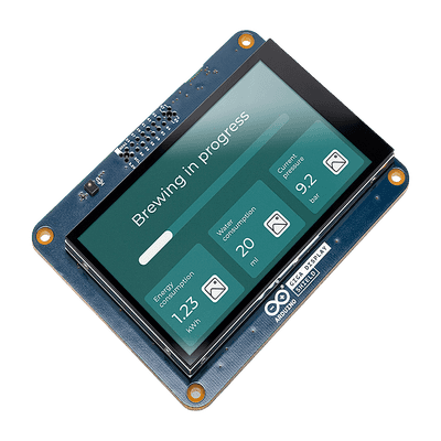 Shield Display Táctil Arduino GIGA / Pantalla TFT 3.97" 480x800 / Touch Capacitivo 5 Puntos / IMU 6 Ejes BMI270 / Micrófono Digital MEMS / LED RGB / Compatible GIGA R1 WiFi