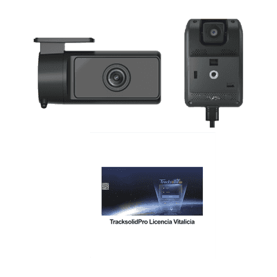 KIT Dashcam con sistema de control ADAS (asistencia de manejo) y Camara de cabina (CI03) / Multiples alarmas /Comunicación dos vías / ideal para flotas vehiculares / Facil instalacio / Incluye licencia vitalicia plataforma TrackSolidPro