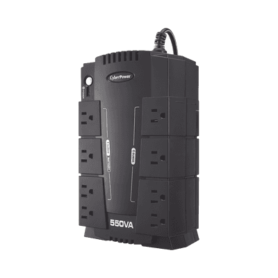 UPS de 550 VA/330 W, Topología Standby, Entrada 120 Vca NEMA 5-15P, Tipo Gabinete Compacto, Con 8 Tomas NEMA 5-15R