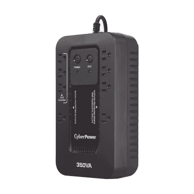 UPS de 350 VA/255 W, Topología Standby con Modo Ahorrador ECO, Entrada 120 Vca NEMA 5-15P, Con 8 Tomas NEMA 5-15R