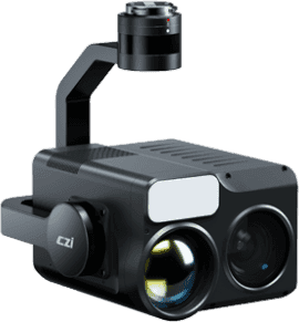 Cámara Dual Light C50N con IA, Visión Nocturna, Sensor Térmico 1K, Telémetro Láser 2 km, Zoom Óptico 25x, Puntero Láser Verde, Luz Auxiliar NIR, Compatible DJI M350/M400