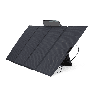 Módulo Solar Portátil y Flexible de 400W Recomendado para Estaciones Portátiles EFD330, EFD350 ó EFD500 / Ajuste de Ángulo / Carga Eficiente / Incluye Cable XT60 a MC4