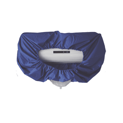 Cubierta Protectora CV2M para Aire Acondicionado / Material PU Impermeable / Salida de Agua Externa / Función Antipolvo / Correa Elástica de Seguridad / Circunferencia 3.2 m / Peso 0.57 kg