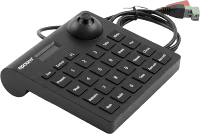 Mini Teclado controlador PTZ con pantalla LCD y joystick altamente resistente