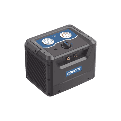 Máquina Recuperadora de Refrigerante REC7 / Compresor Sin Aceite Pistón Simple / 38.5 bar (558 psi) / Motor DC Sin Escobillas 1 HP / Operación Un Botón / Recuperación Vapor 0.22-0.25 kg/min / Recuperación L&iacute