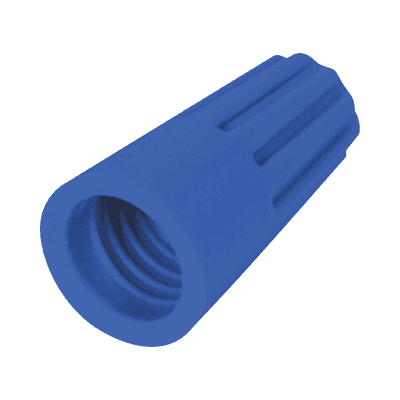 Capuchón roscable / 14 AWG / Azúl / Paquete de 25 piezas.