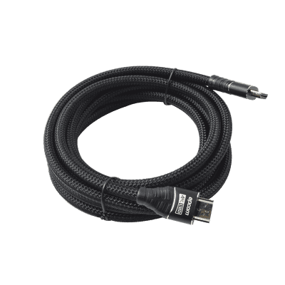 Cable HDMI Ultra-Resistente Redondo de 3m ( 9.8 ft ) Optimizado para Resolución 4K ULTRA HD
