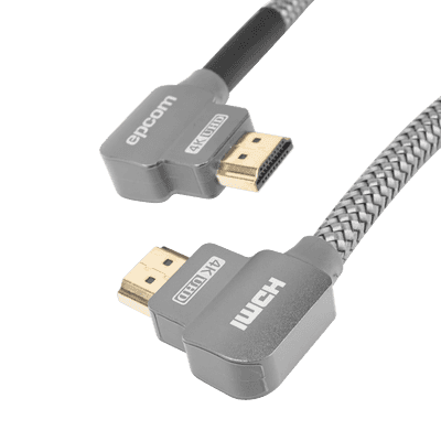 Cable HDMI Ángulo 90° | 3 Metros (9.84 Pies) | Alta Definición | Versión 2.0 | Alta Velocidad 18Gbps | 4K@60Hz |