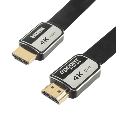 Cable HDMI de 3 Metros (9.84 Pies) | Alta Definición | Versión 2.0 | Alta Velocidad 18Gbps | 4K@60Hz | Conectores Chapados en Oro | Tipo Plano