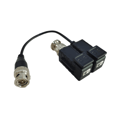 Kit de Transceptores (Baluns) con Terminal PUSH SUPERIOR, Resolución 5MP , Cable flexible COAXIAL Blindado / COAXITRON / AUDIO POR COAXITRON / Menu OSD /Conector 100% COBRE / protección TVS, Calidad PREMIUM