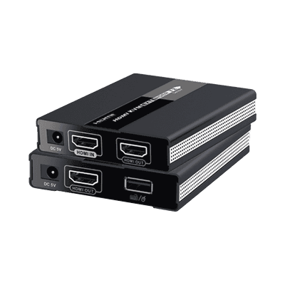 Kit extensor KVM ( Teclado, video, Mouse ) HDMI 1080P @ 60 Hz, 60 metros con cable CAT5e/6