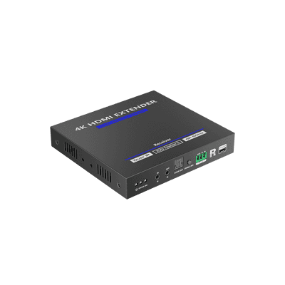 Receptor Compatible para Kits TT592 | Resolución 4K@60Hz | Cat 5e/6 | Distancia de 100 m | IPCOLOR | Control IR | Cero Latencia | Compatible con Switch Gigabit.