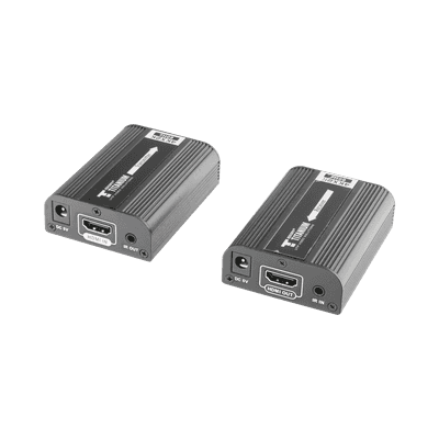 Kit Extensor HDMI para distancias de 30 metros / Resolución 4K x 2K@ 30 Hz/ Cat 6, 6a y 7 / HDCP2.2 / HDMI 2.0  / Soporta PCM, HDbitT / Soporta control remoto del equipo fuente.