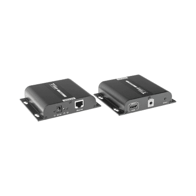 Kit Extensor HDMI para distancias de 120 metros / Resolución 4K @ 30Hz / Cat 5e/6 / Soporta conexión Uno a Uno y Uno a Muchos / Hasta 253 Rx / HDbitT / Soporta control remoto del equipo fuente.