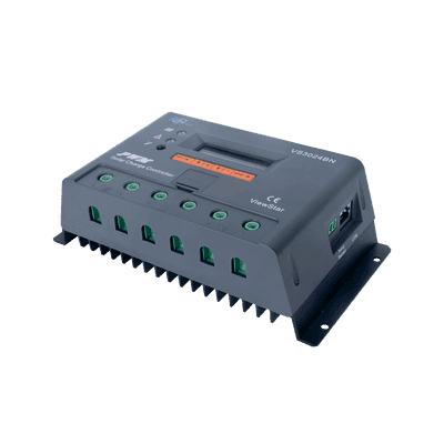 Controlador Solar de Carga y Descarga PWM 12/24V 30A con Display, Parámetros Configurables