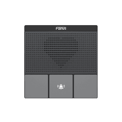 Mini Intercomunicador Wi-Fi para hotelería, hospitales, con diseño elegante, PoE, 3 botones, 1 relevador integrado de salida y entrada.