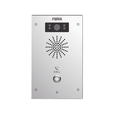 Video Intercomunicador IP, 2 líneas SIP, 2 relevadores con botón para llamada, Onvif, anti-vandálico, PoE, IP65 e IK10, PoE