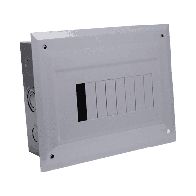 Centro de Carga para Empotrar, 08 Polos, 100 A, 1 Fase 3 Hilos, 120/240 V AC, 60Hz