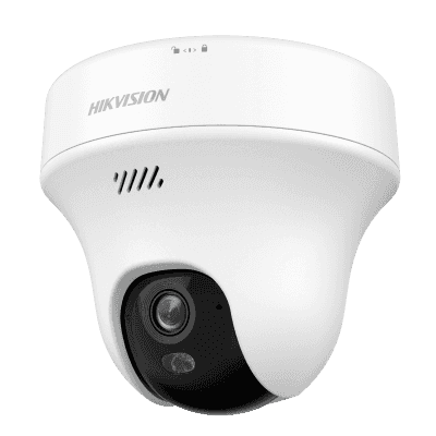 Turret PT IP 3 Megapixel (2K) Megapixel / Lente 2.8 mm / Dual Light (10 mts IR + 10 mts Luz Blanca) / Wi-Fi 6 / Interior / ACUSENSE / dWDR  / H.265 / Audio Bidireccional (Micrófono y Bocina) / 5 VCD