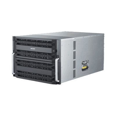 Servidor de Almacenamiento en Red / Soporta 48 Discos Duros (No Incluye Discos) / Soporta Hasta 512 Canales IP / Controlador Simple