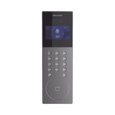 Videoportero IP Multiapartamento con Reconocimiento Facial / Llamada a App HikConnect (requiere monitor) / Protección IP65 / Apertura por Rostro, Tarjeta o App