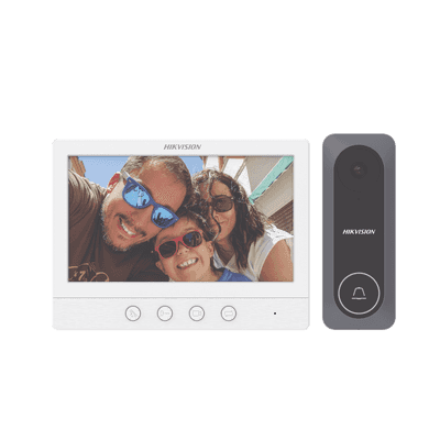 Kit de Videoportero TurboHD con Pantalla LCD a Color de 7" / Frente de Calle para Exterior de Policarbonato / 720p (1 Megapíxel )130° de Visión (Gran Angular)