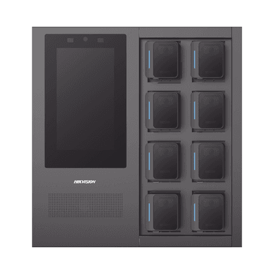 Estación de Carga y Respaldo de Información para Bodycam HIKVISION / Acceso por Reconocimiento Facial / Incluye 1 HDD de 2 TB