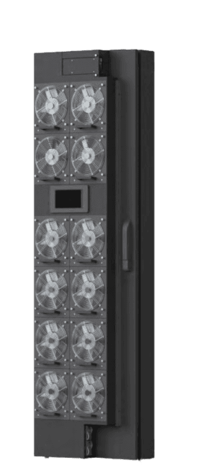 Enfriador de Puerta Trasera para Rack 42U / 800W Agua Refrigerada / 12 Ventiladores DC Hot-Swap / Ethernet SNMP Modbus / Hoffman RackChiller RDHX PRO