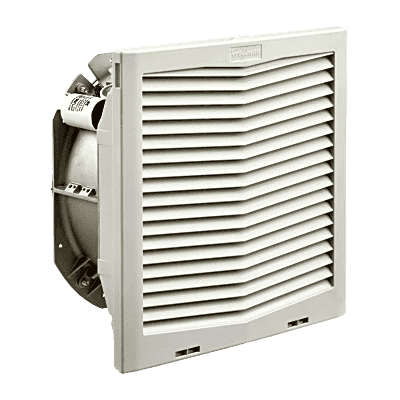 Ventilador Con Filtro de Montaje Lateral HF13, Con Flujo de Aire de 395 CFM, 115 Vca, Color Gris Claro