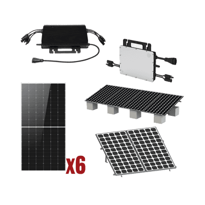 Kit Solar Interconexion  / 3kW  220Vca / Microinversores HOYMILES / Montaje Incluido