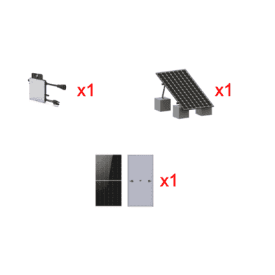 Kit Solar Interconexion  / 500 W  220Vca / Microinversores HOYMILES / Montaje Incluido