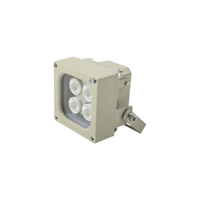 Iluminador LED de Alta Potencia | Luz Blanca | 10 Metros de Iluminación | Cobertura 120° | IP66 | Bajo Consumo de Energía | Fotocélula Incorporada | Soporte en “U” | Carcasa de Aluminio | Alta Transmitancia de Luz.