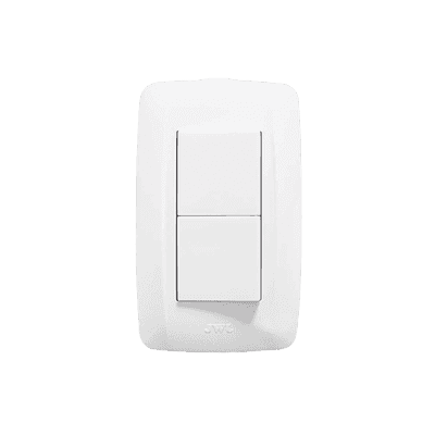 Apagador Duplex de 10 A / 127 V CA ~60 HZ  / Color Blanco.