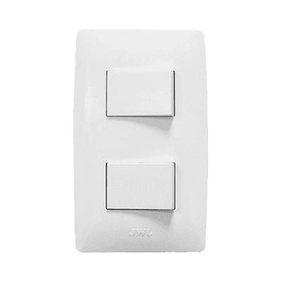 Apagador Doble de 127 V~60 Hz 10 A/ Color Blanco.