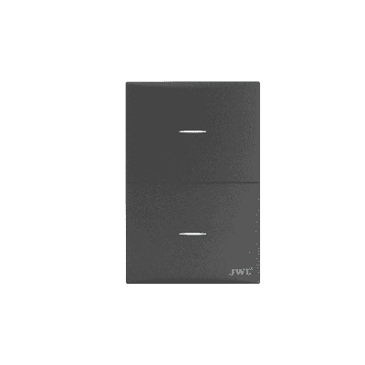 Placa con 2 Interruptores Sencillos  10 A 127 V  60 Hz.