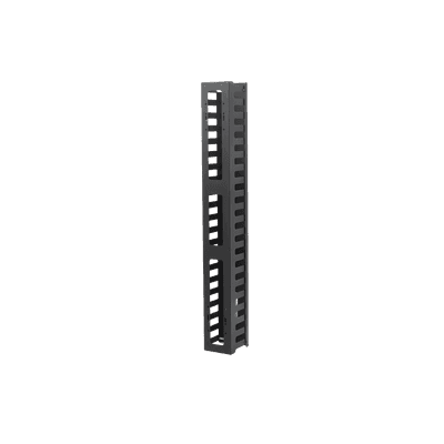 Organizador de Cable Vertical de 21 Unidades Rack Sencillo, Compatible con Racks Serie EIRL y EIQR