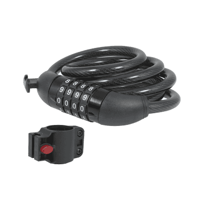 Candado de Cable de Combinación/ Longitud 100 cm / Nivel de seguridad 3/ Discos Programables.