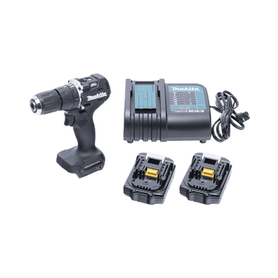 Rotomartillo/Taladro Inalámbrico SIN CARBONES, Broquero de 1/2", 1,700 RPM, 18VâŽ“, Torque: 40 N.m C/2 Bat. (1.5Ah) y Cargador.