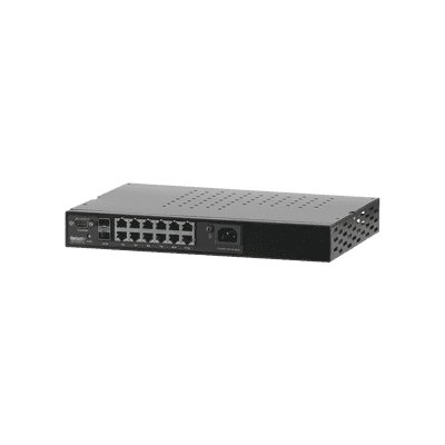 Switch WISP PoE Administrable de 14 puertos (12 PoE Gigabit + 2 SFP) 400W, entrada de 110/220 Vca