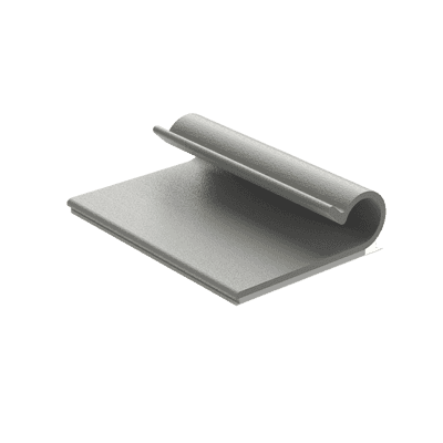 Clip Adhesivo Tipo J, Para Cables de Hasta 7.9 mm de Diámetro, Uso Interior, Color Gris, Paquete de 100pz