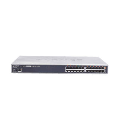 Inyector HUB high PoE 802.3at (Mid-span) administrable de 12 puertos 10/100/1000 Mbps
