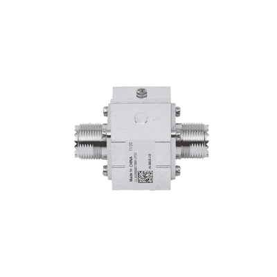 Protector RF Coaxial Contra Descargas Atmosféricas Para 1.5 a 700 MHz Con Ceja Lateral y Conectores UHF Hembra