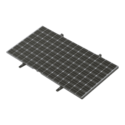 Montaje Para Piso de Concreto Para un Modulo Fotovoltaico  de 450 a 660W