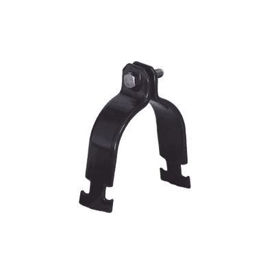 Abrazadera Unicanal con Recubrimiento de PVC de 1" (25.4 mm).