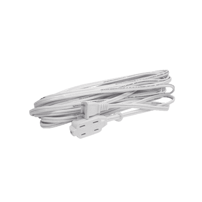 Extensión Eléctrica Doméstica de 2 metros / 127 V CA 8 A Máximo / Color Blanco.
