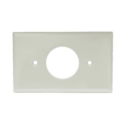 Placa de plástico para contacto sencillo.