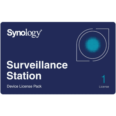 Licencia de Dispositivos de Vigilancia Synology | Paquete de 1 Licencia | Compatibilidad con Cámaras IP, Módulos de E/S, Altavoces IP | Gestión Centralizada CMS | Licencias Predeterminadas Incluidas.