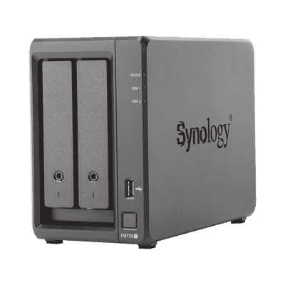 Servidor NAS de escritorio con 2 bahías / Expandible a 7 bahías / Hasta 112 TB