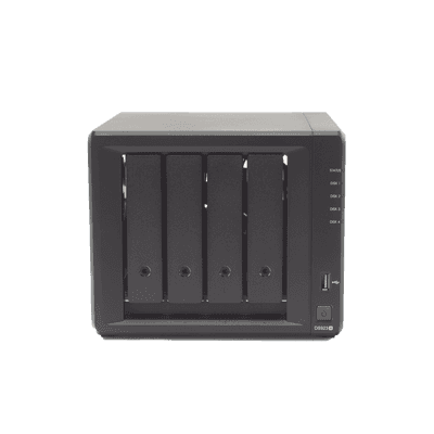 Servidor NAS de 4 Bahías (Expandible a 9 Bahías) / Hasta 162 TB / Servicio Nube Gratis (P2P) / Administración Remota y Respaldo Programado